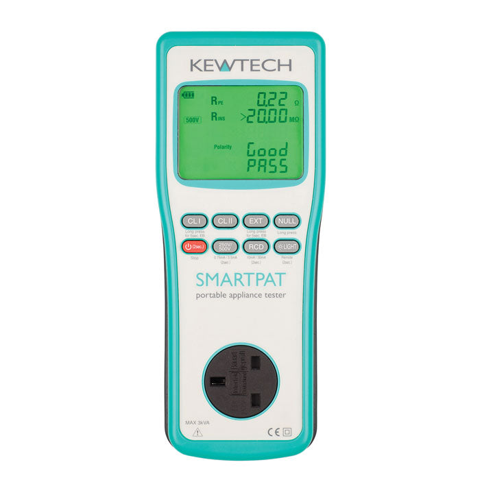 Kewtech SMARTPAT PAT Tester (green screen)