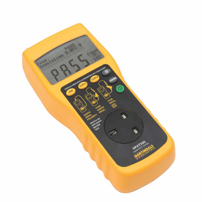 Martindale HPAT500/2 PAT Tester angled