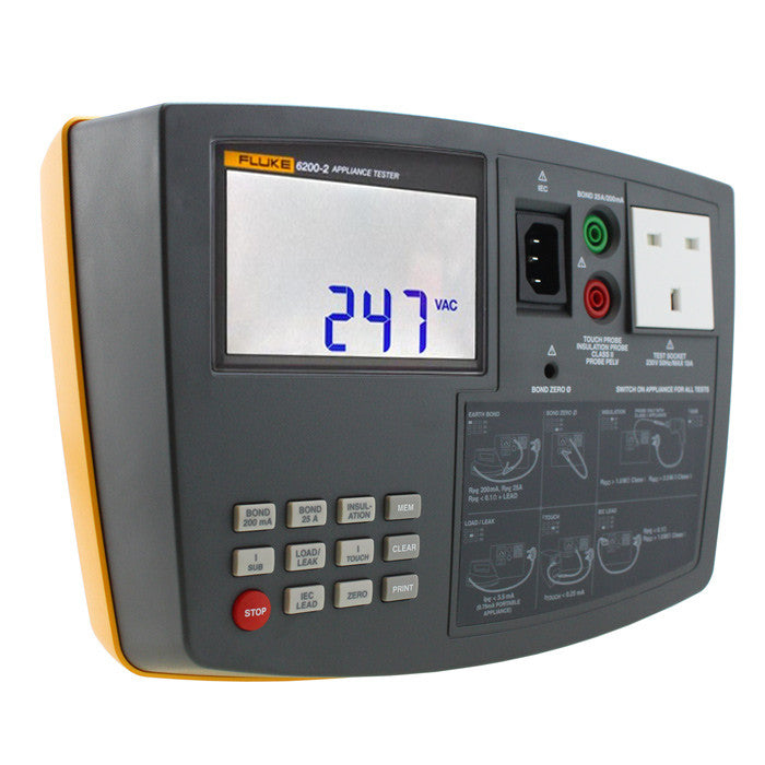 Fluke 6200-2 PAT Tester (angled)