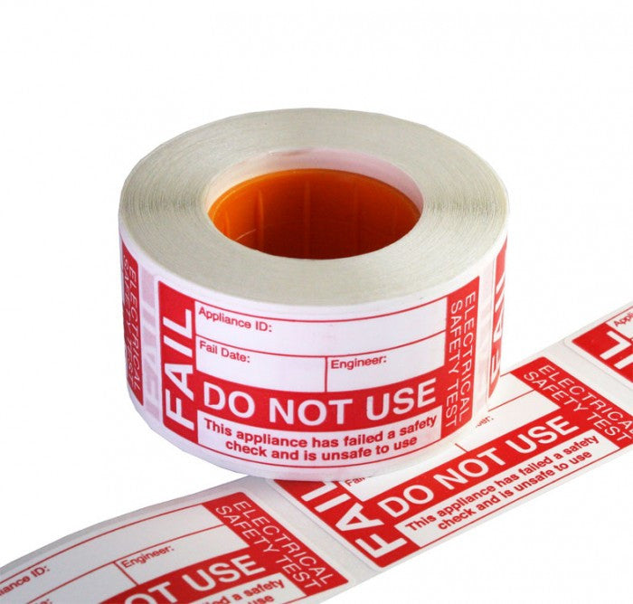 Fail Labels (x200) – PAT-Testers.co.uk