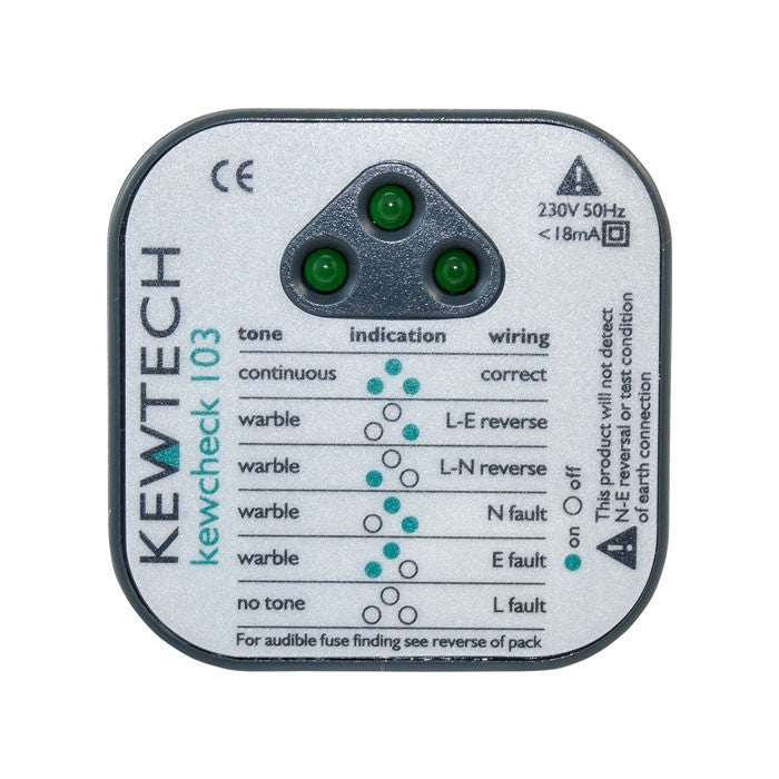 Kewtech Kewcheck 103 Socket Tester