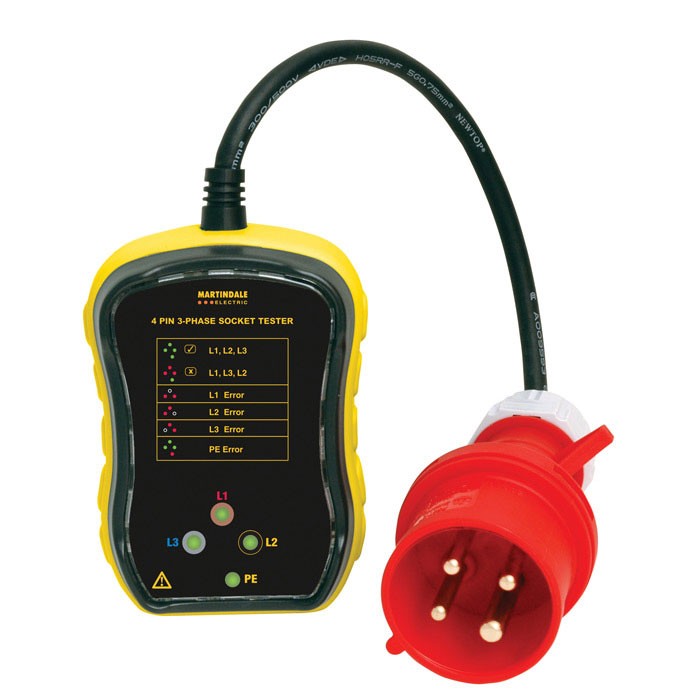 Martindale PC104 63A 3-Phase Socket Tester