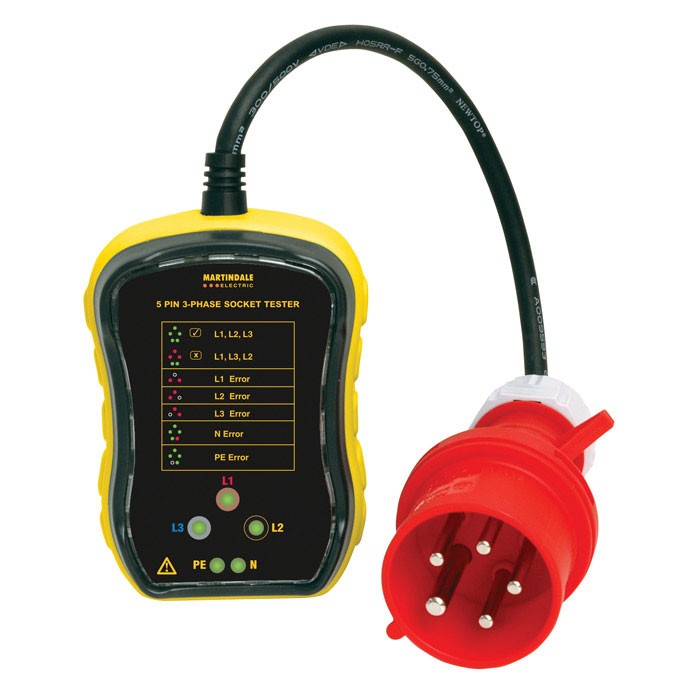 Martindale PC105 16A Three-Phase Socket Tester