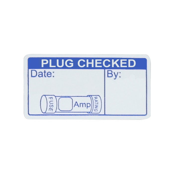 Plug Check Label