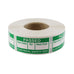Roll of 500 Small Pass Labels